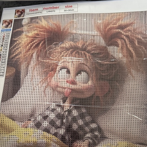 Diamond Art Kit Just Let ok at This Cute Cartoon Character, LHN570 - Picture 1 of 10